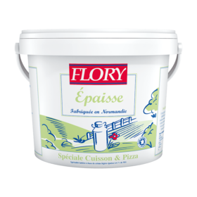 Crème fraîche épaisse 6%MG - Spéciale Cuisson & Pizza - Seau de 5L - Flory
