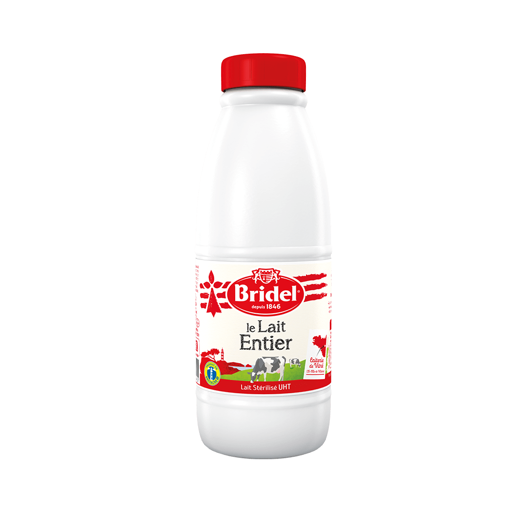 LAIT VACHE ENTIER STERILISE UHT BOUTEILLE 1L - Les paniers bio des