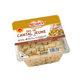 Dés de cantal jeune - 500g - Président Professionnel
