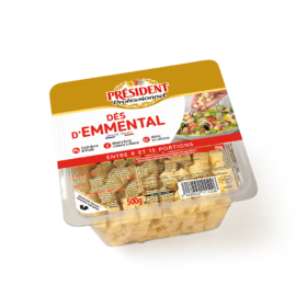 Dés d'emmental - 500g - Président Professionnel