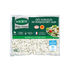 Roquefort AOP en dés surgelés - 500g - Société Professionnel