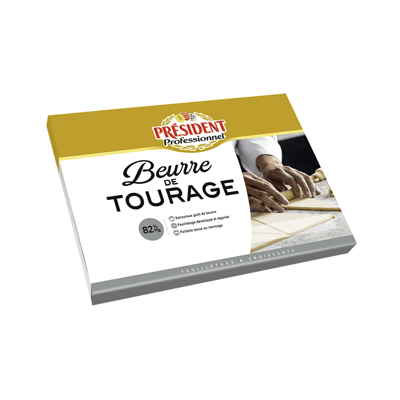 Beurre de tourage 82% MG, Plaque 2kg