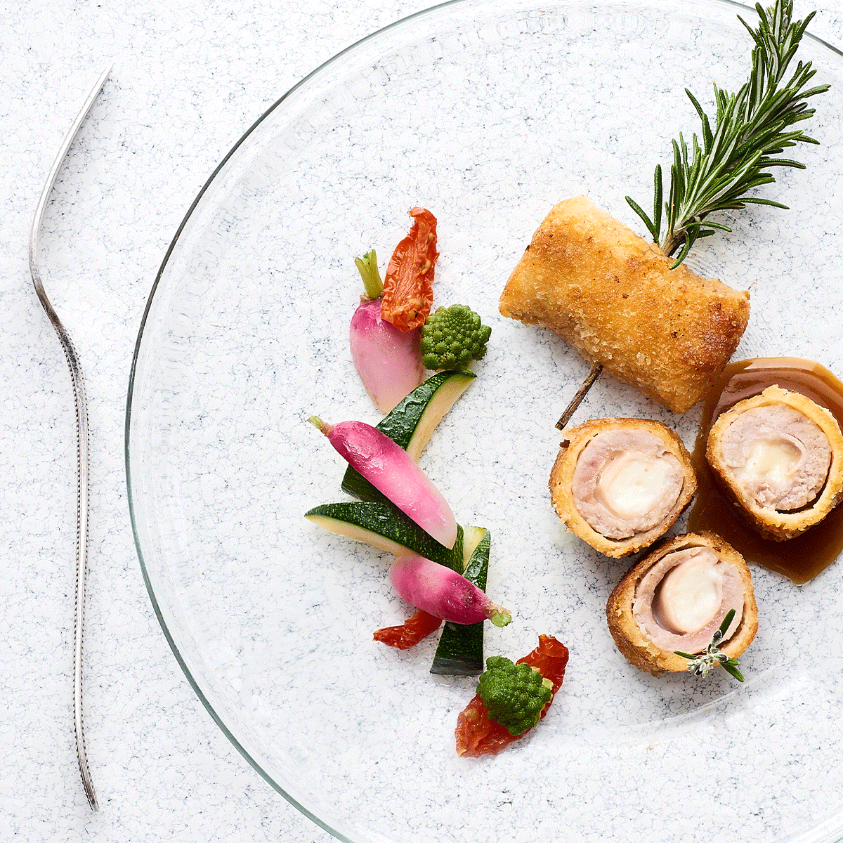 Recette Brochette de Veau façon Cordon Bleu au Saint Nectaire