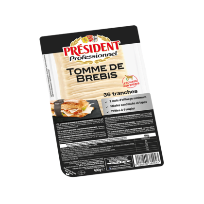 lactalisfoodservice-fromagesolutions-president-professionnel-tranches-de-tomme-de-brebis-400g