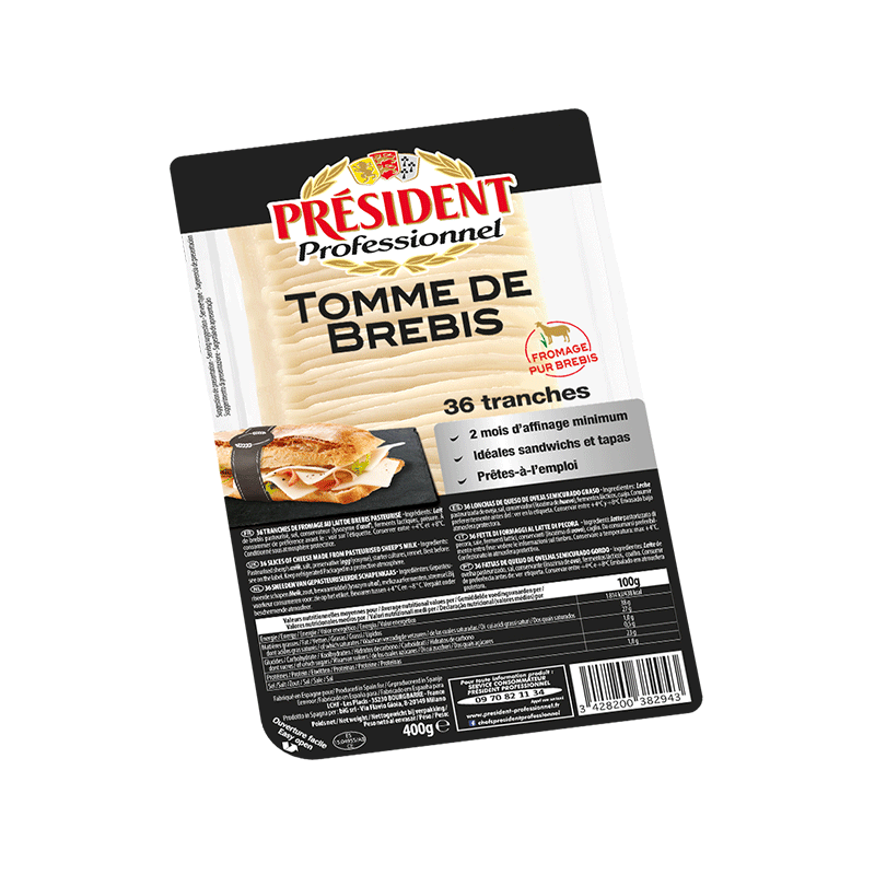 lactalisfoodservice-fromagesolutions-president-professionnel-tranches-de-tomme-de-brebis-400g