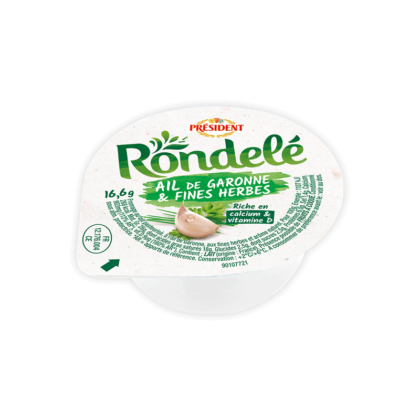 lactalisfoodservice-fromagesportions-molles-president-rondele-ail-de-garonne-et-fines-herbes-166g