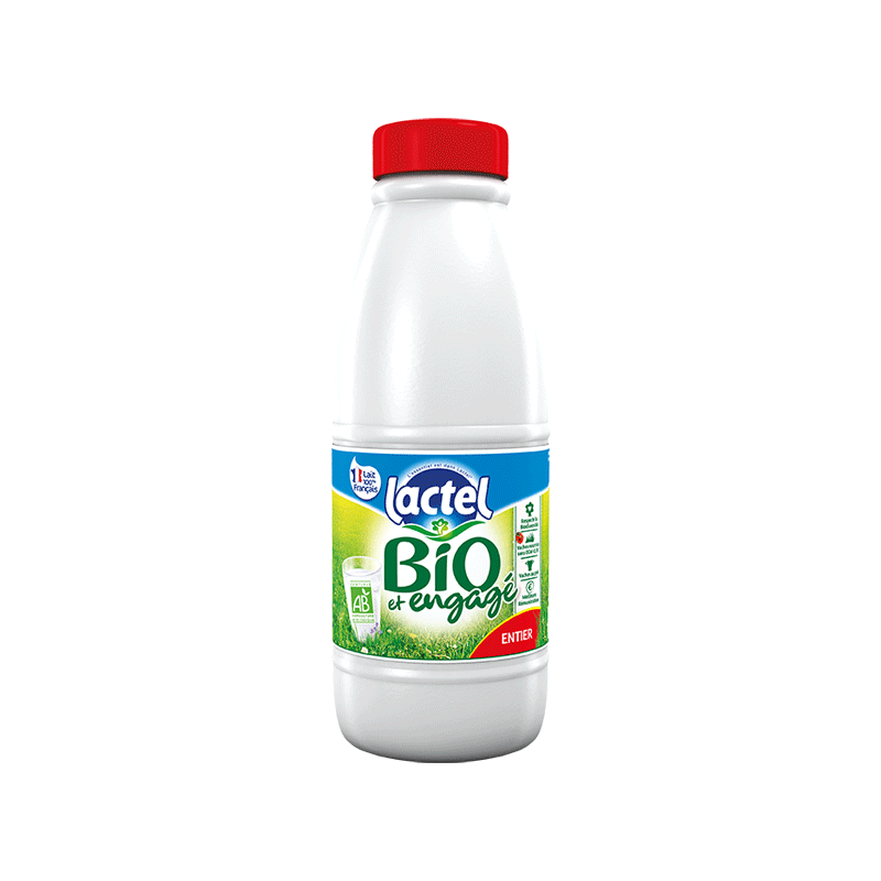 Lait Entier BIO UHT Bouteille 1L Lactalis Foodservice