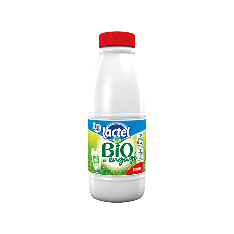 Lait Entier UHT, Bouteille 1L