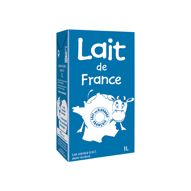 Lait Demi Ecrémé 1 L