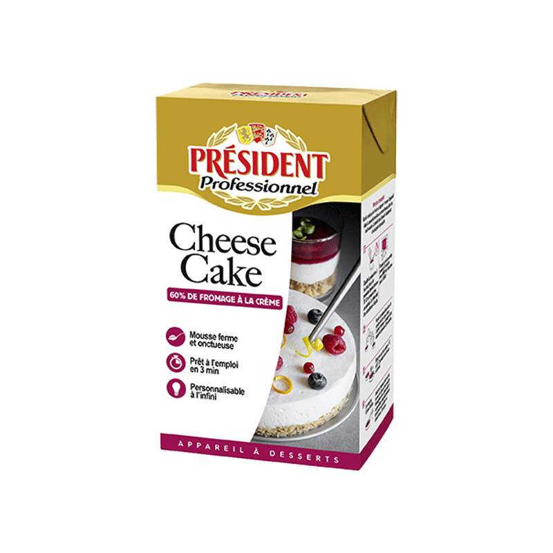 Appareil à Cheese Cake - Brique de 1L - Président Professionnel