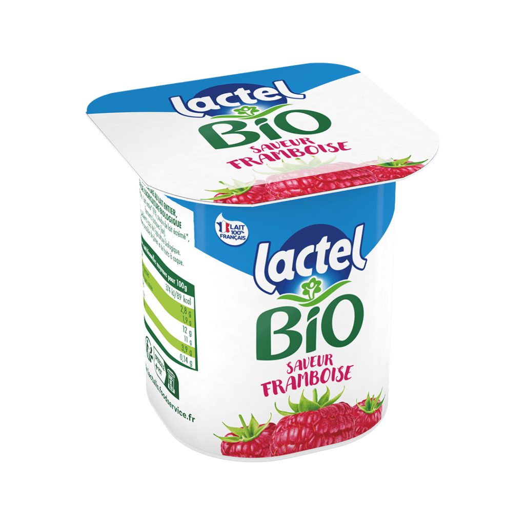 Lactel bio framboise