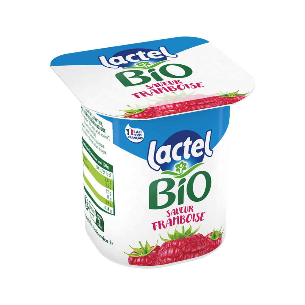 Lactel bio framboise