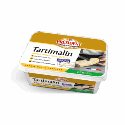 Beurre tartinable demi-sel - 1kg - Tartimalin de Président Professionnel