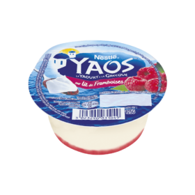 yoas sur lit de framboise nestlé