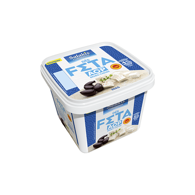 Feta AOP en dés - Seau de 900g - Salakis Professionnel