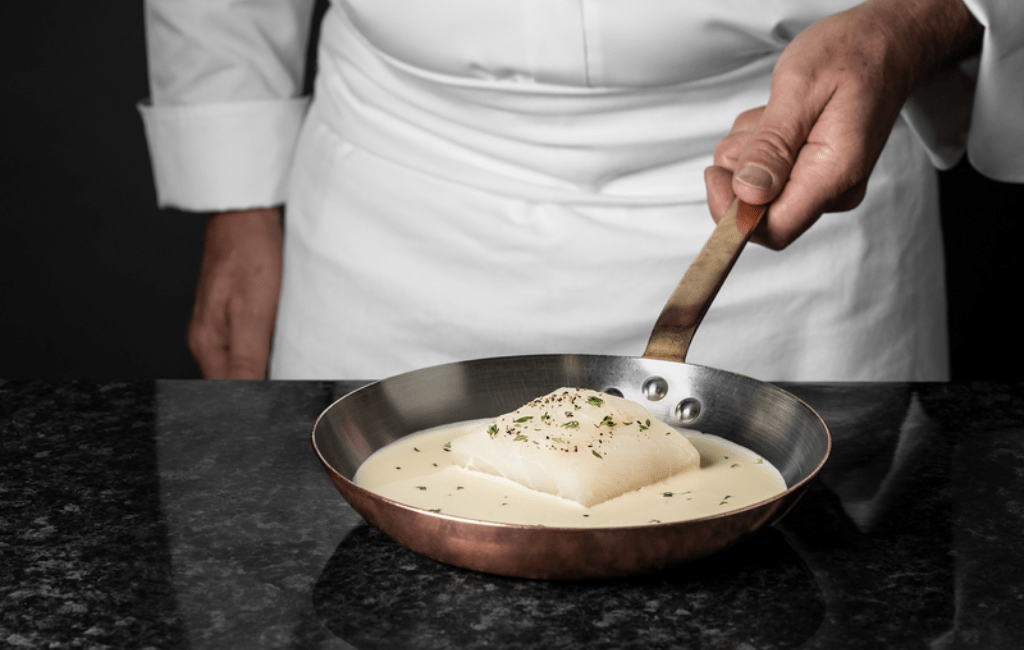 Crème 35% salée pour réaliser une sauce pour poisson blanc